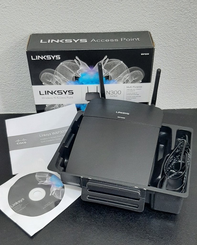 Linksys WAP300N Dual-band access point, Computers en Software, Accesspoints, Ophalen of Verzenden, Zo goed als nieuw, Linksys