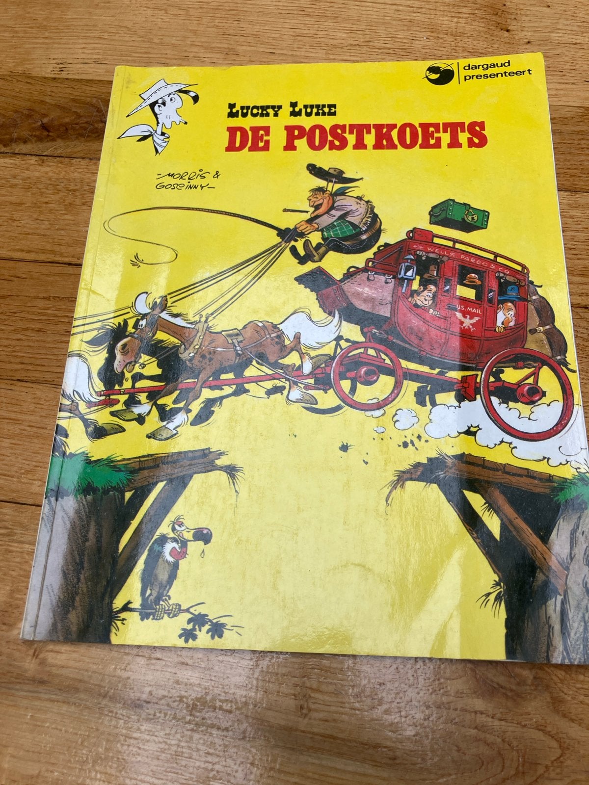 Lucky Luke - De Postkoets (Morris & Goscinny), Eén stripboek, Ophalen of Verzenden, Gelezen