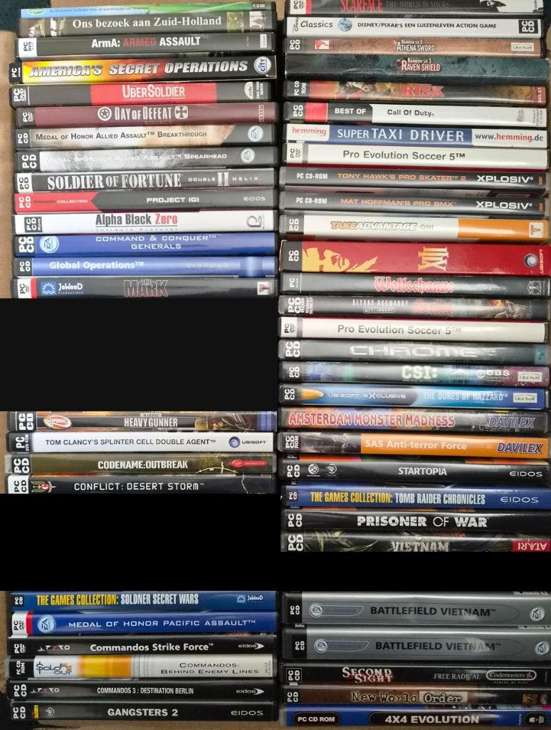 52 PC Games (Shooters, Strategy, Race en meer), Shooter, 1 speler, Ophalen of Verzenden, Zo goed als nieuw