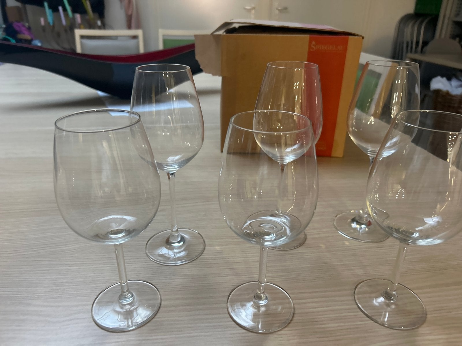 Spiegelau wijnglazen - rood/wit 30 stuks, Huis en Inrichting, Keuken | Servies, Ophalen, Glas of Glazen, Overige merken, Modern