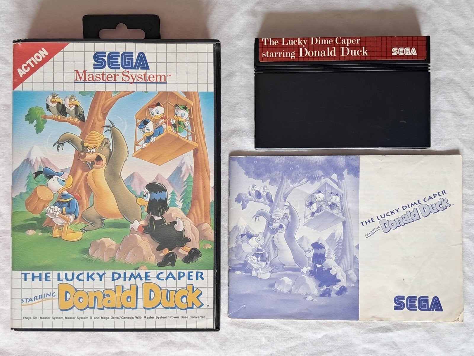 The Lucky Dime Caper Donald Duck - SEGA Master System, Spelcomputers en Games, Avontuur en Actie, Gebruikt, 1 speler, Eén computer
