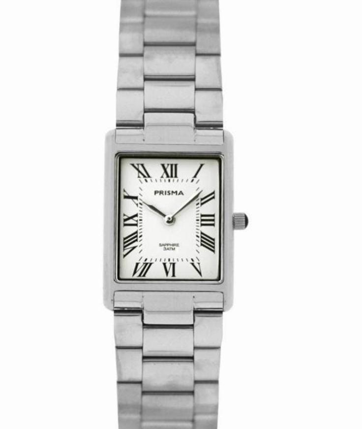 Klassiek Prisma dameshorloge, Sieraden, Tassen en Uiterlijk, Horloges | Dames, Overige merken, Staal, Staal, Polshorloge