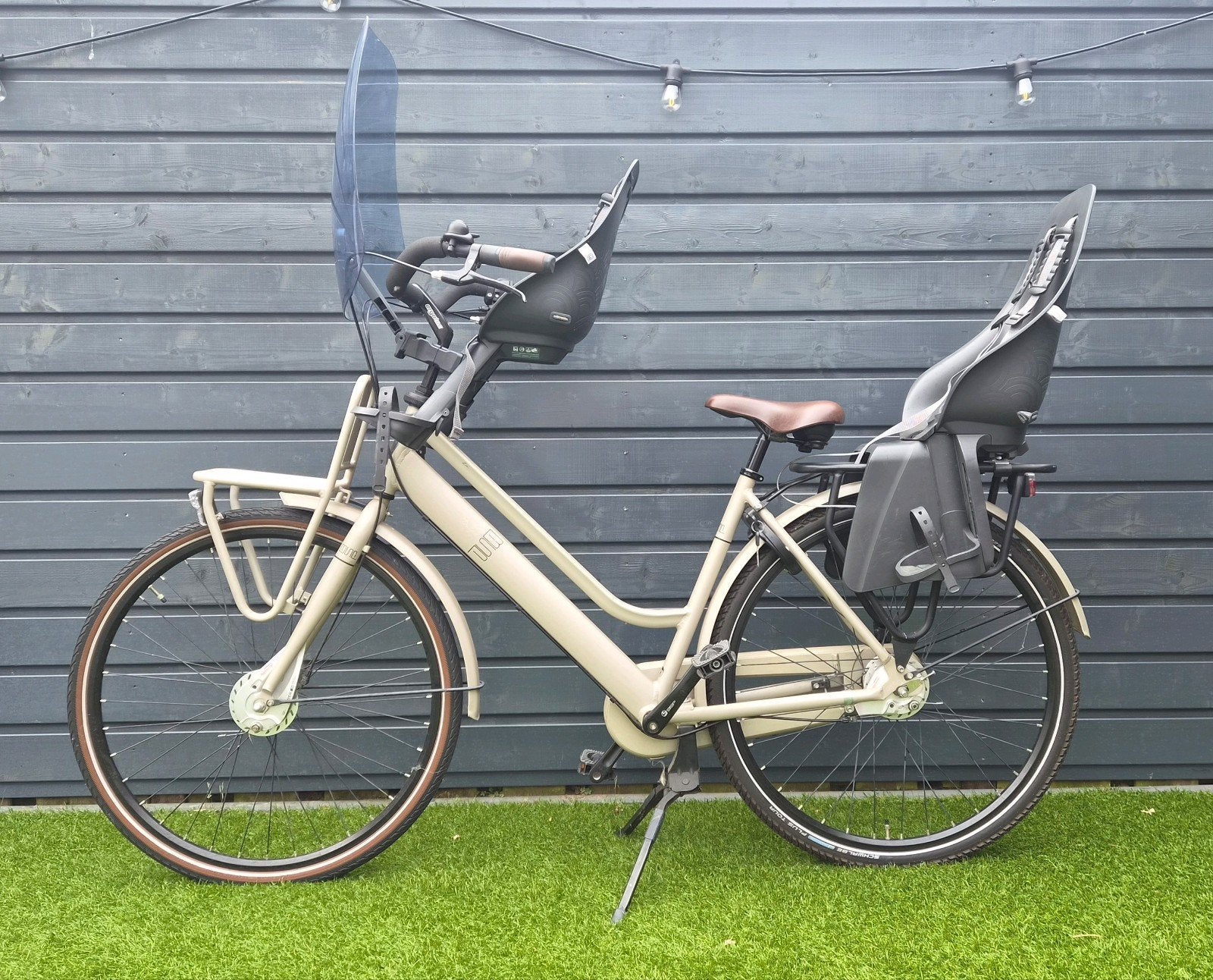 BSP La Dolce Vita Mamafiets Champagne met Urban Iki zitjes, Ophalen, 2 zitjes, Gebruikt, Overige merken