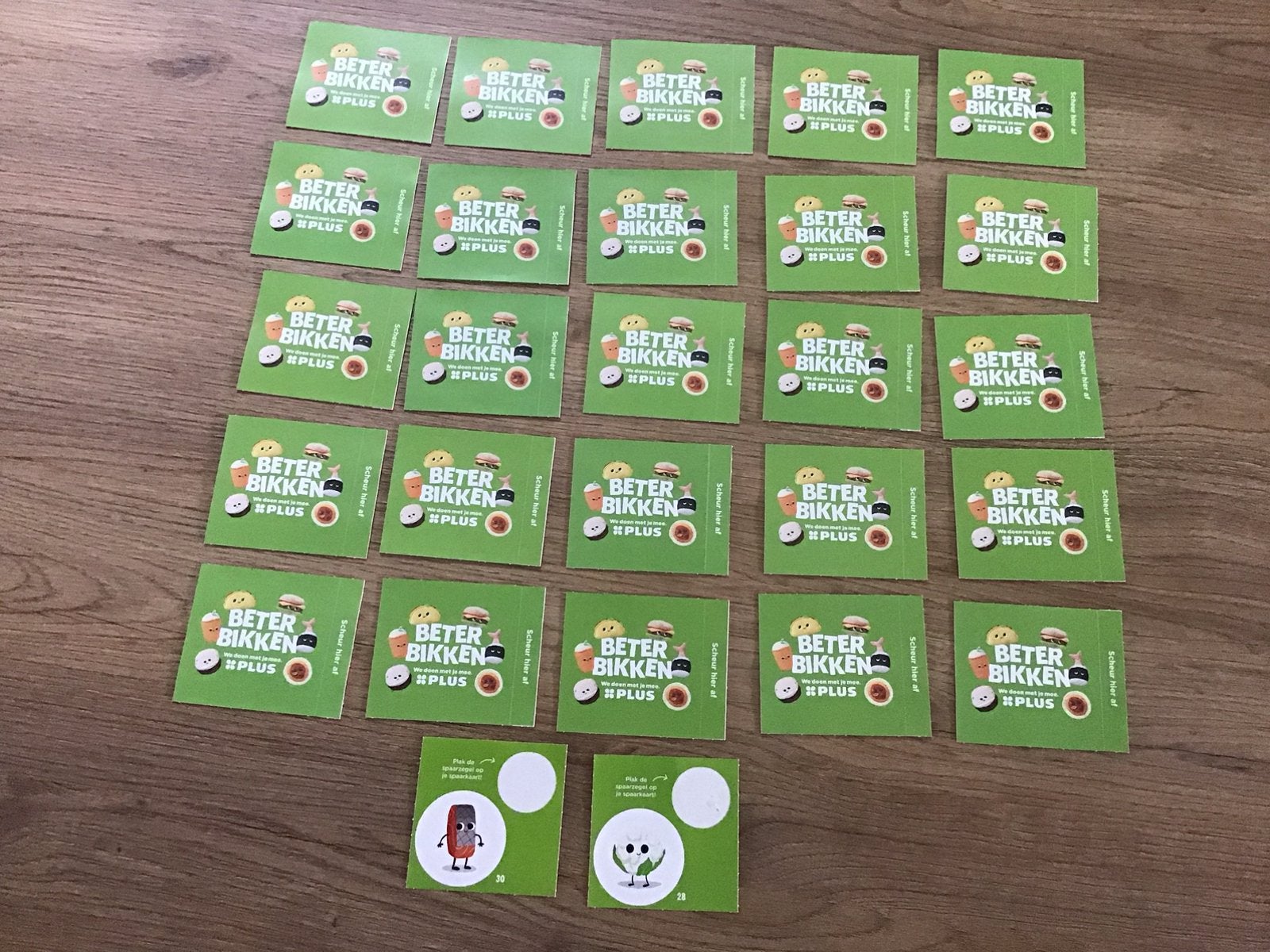 25 pakjes Plus Beter Bikken Buddies stickers en zegels, Verzamelen, Plus, Ophalen of Verzenden