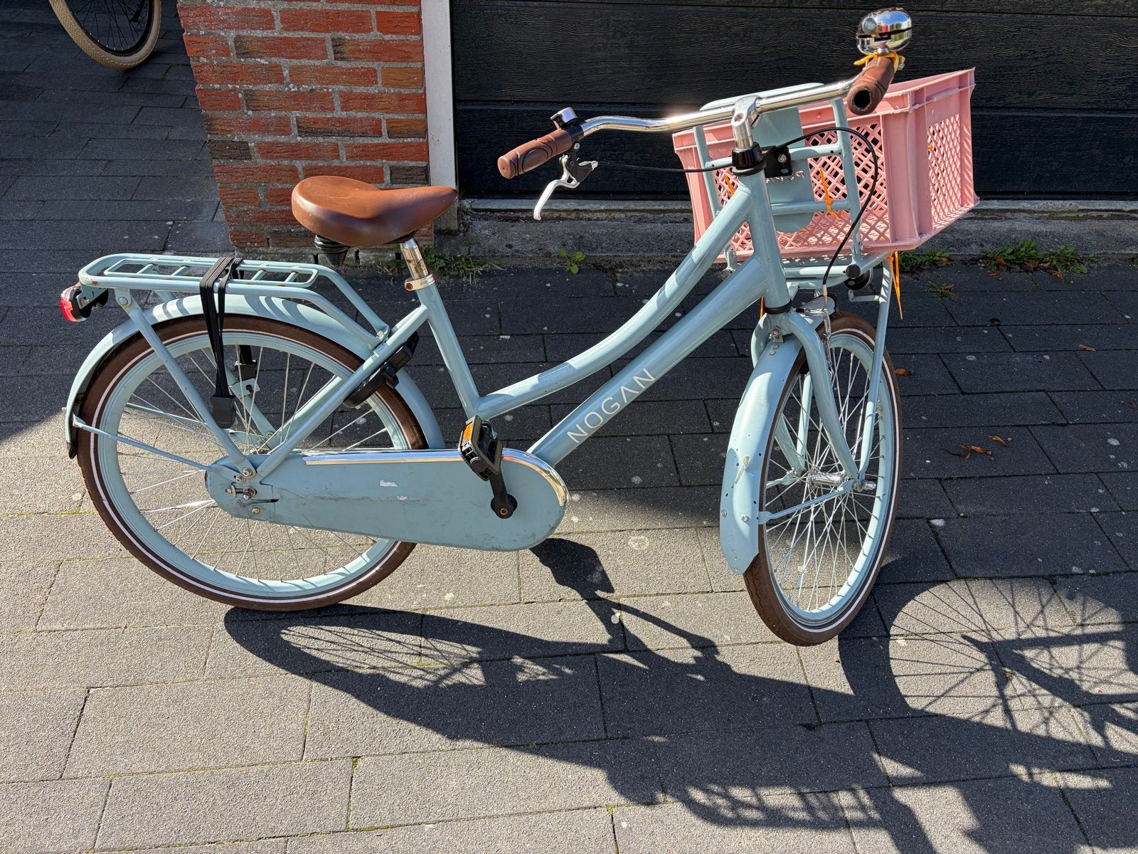 Nogan 24 inch meisjesfiets, Ophalen, Velgrem, Handrem, Gebruikt