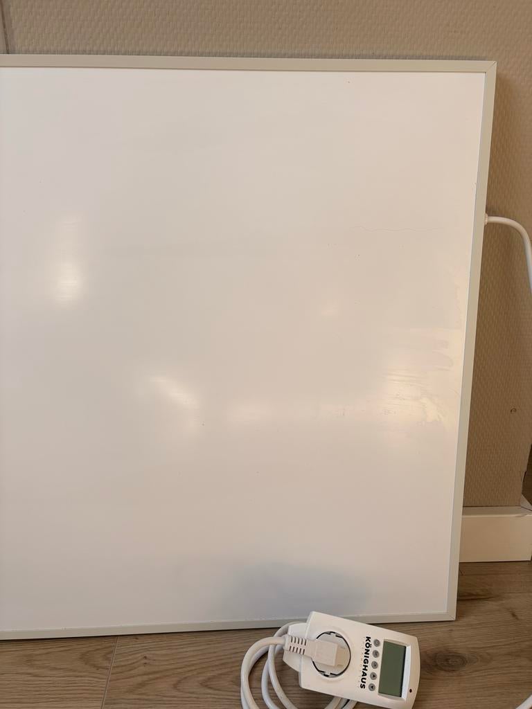 600W Infrarood Warmtepaneel 100x60 met Thermostaat, Ophalen, 500 tot 800 watt, Radiator, Zo goed als nieuw