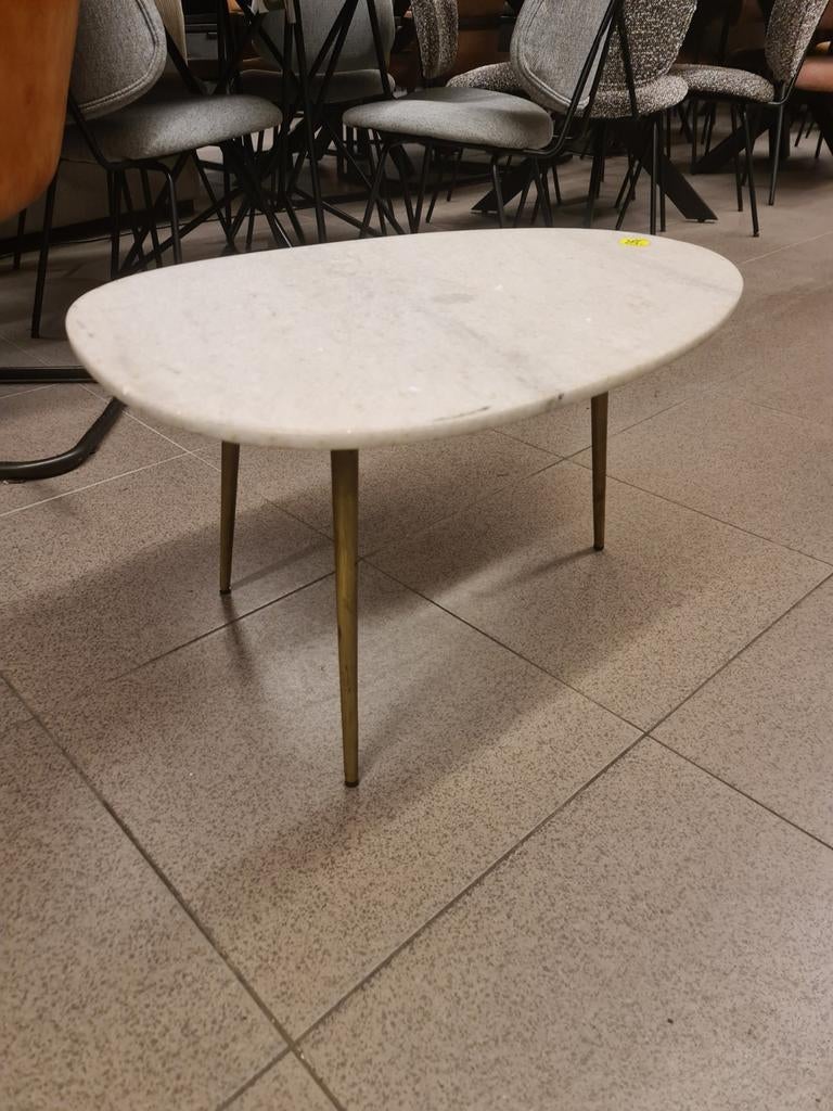Nieuwe salontafel wit marmer ovaal ei model 110x55cm €55, Ophalen, ., Nieuw, .