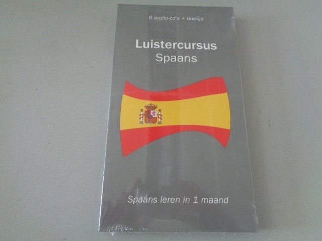 Luistercursus Spaans - 6 audio-cd's + boekje, Ophalen of Verzenden, Alpha, Nieuw, Overige niveaus