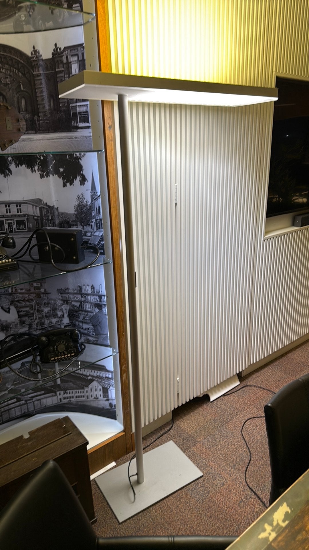 2 stuks Sfeervolle kantoor vloerlamp, Huis en Inrichting, Lampen | Vloerlampen, Ophalen, Zo goed als nieuw, 150 tot 200 cm