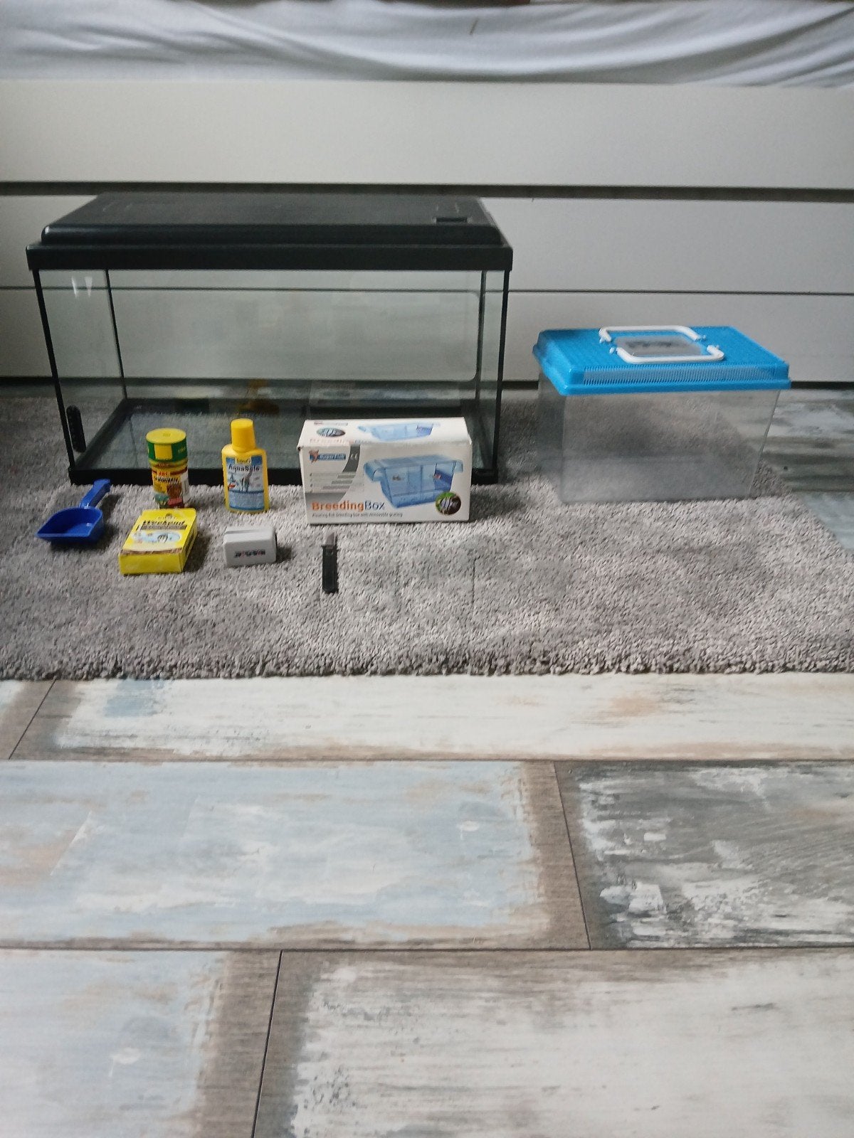 Aquarium met accessoires en kweekbak, Ophalen, Gebruikt, Leeg aquarium, Aquatlantis