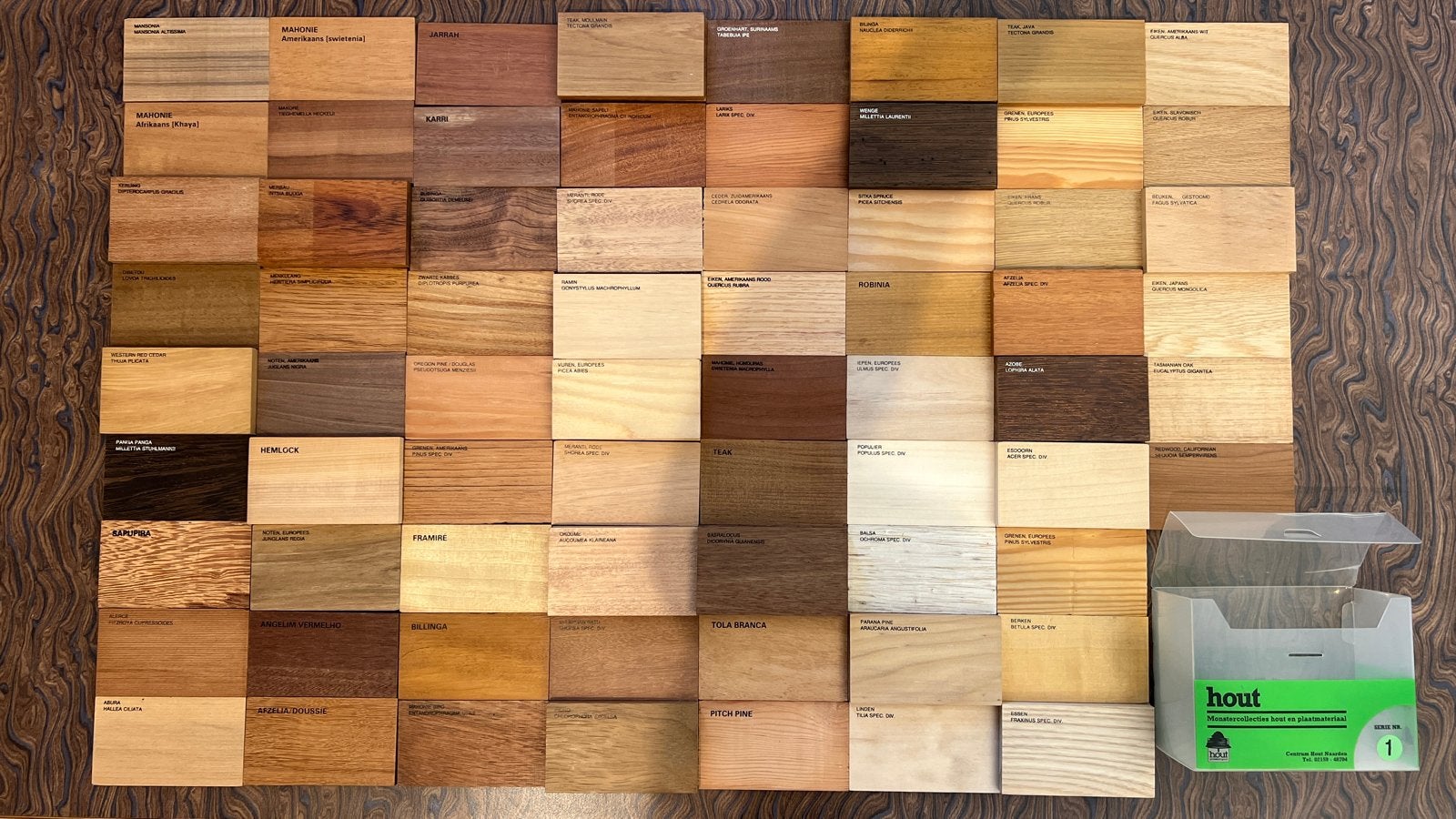 Houtstalen collectie - Diverse houtsoorten, Doe-het-zelf en Verbouw, Hout en Planken, Gebruikt, Minder dan 25 mm, Overige typen