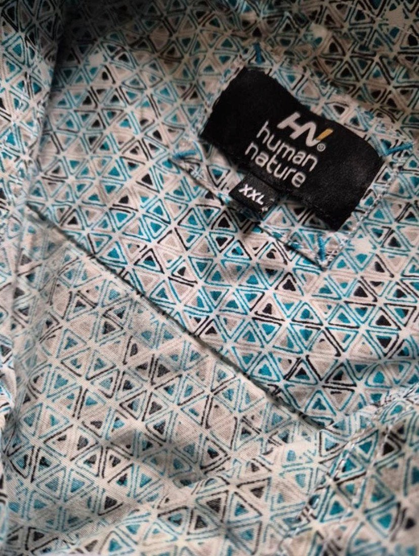 Human nature overhemd blouse maat XXL, Kleding | Heren, Grote Maten, Overhemd, Blauw, ., Ophalen of Verzenden