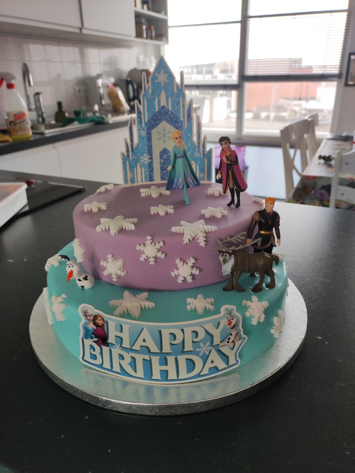 Frozen verjaardagstaart – decoratieve taart, Ophalen, Film en tv, Nieuw, Meerkleurig