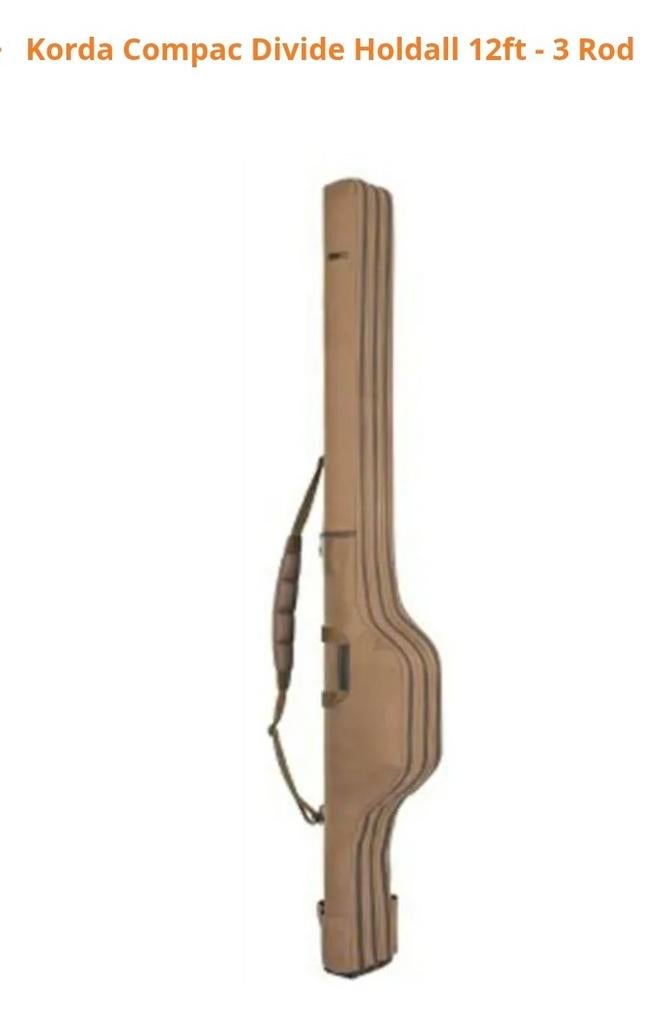 Korda Compac foudraal 3 rods 12ft - Zo goed als nieuw, Watersport en Boten, Hengelsport | Karpervissen, Ophalen of Verzenden
