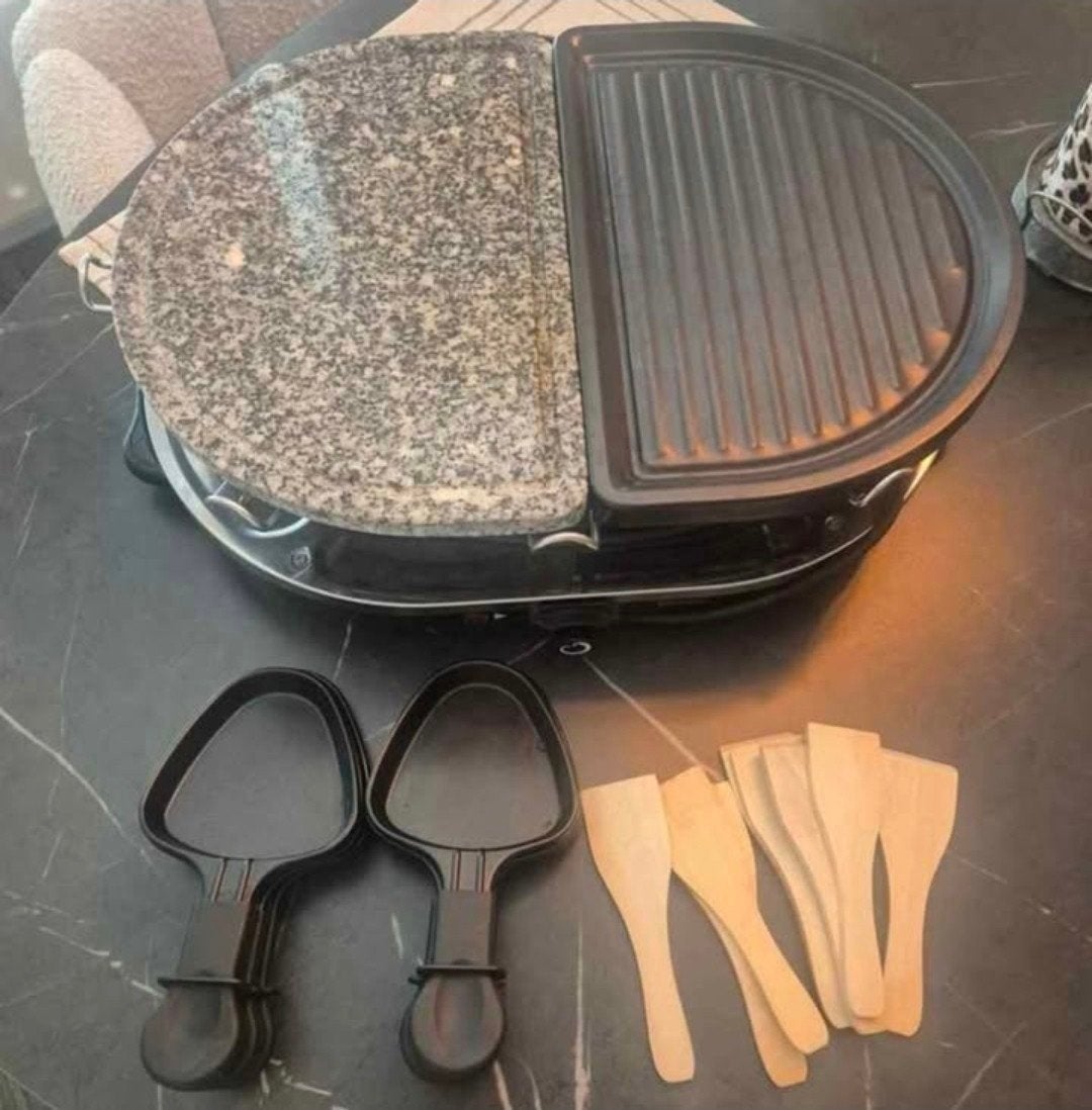 Tefal gourmetstel voor 8 personen, Ophalen, Gebruikt