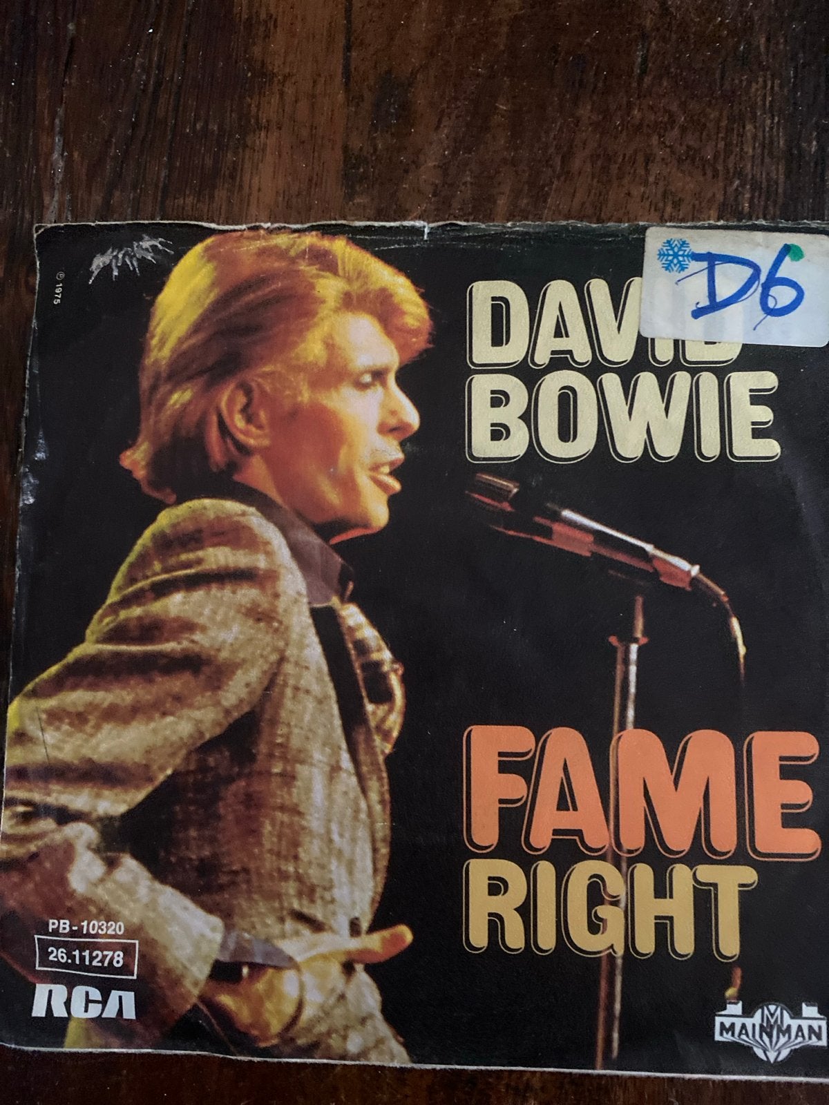 David Bowie - Fame / Right (Vinyl Single), Gebruikt, 7 inch, Ophalen of Verzenden, Pop