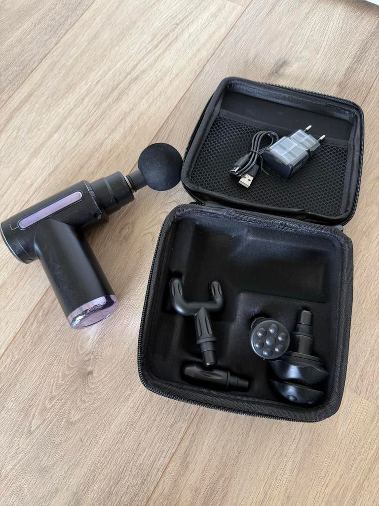 SANBO Massage Gun met Opzetstukken en Oplader, Ophalen of Verzenden, Gebruikt, Overige typen
