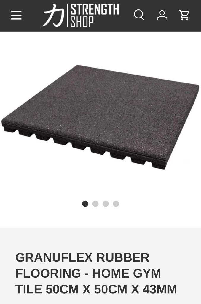 Gym vloer strengthshop 50x50cm, Ophalen, Nieuw, Fitnessmat