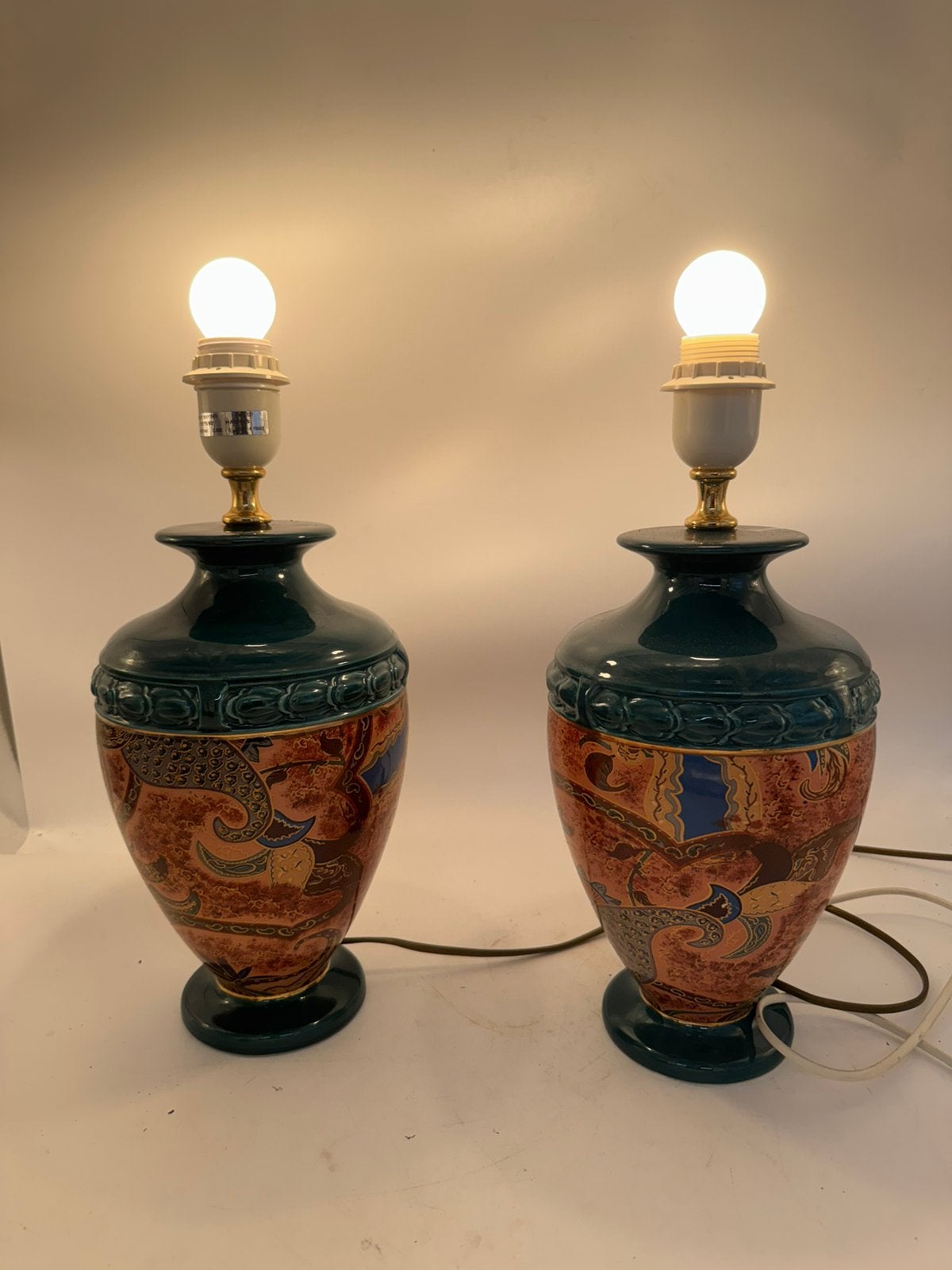 Vintage Lampenset (2 stuks) – Deschuytener "Madras" –, Ophalen of Verzenden