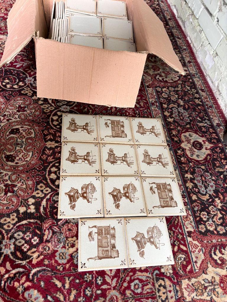 Vintage keukentegeltjes, Ophalen, Gebruikt, Minder dan 20 cm, Minder dan 5 m²