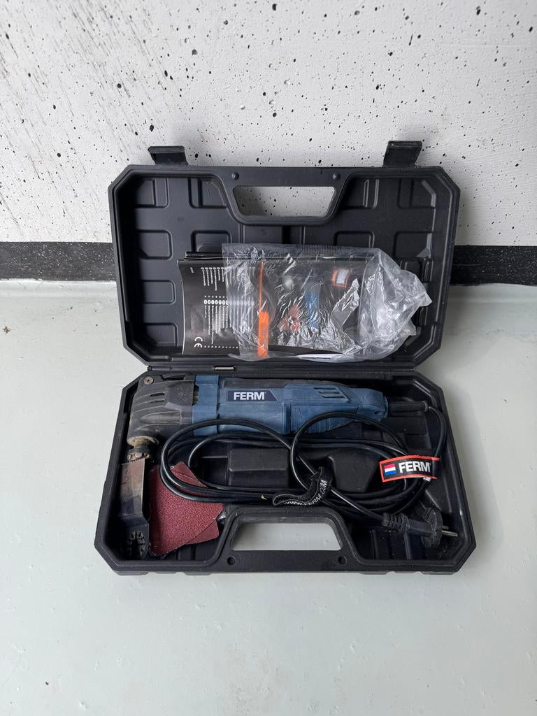 FERM Oscillerende Multitool in Koffer, Doe-het-zelf en Verbouw, Gereedschap | Overige machines, Ophalen of Verzenden, Gebruikt