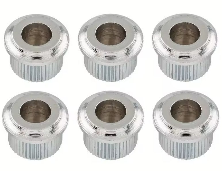 (6 stuks) gitaar tuner ferrules chroom 6 mm, Moku Custom Guitars, Nieuw, 4613CB, Ophalen of Verzenden