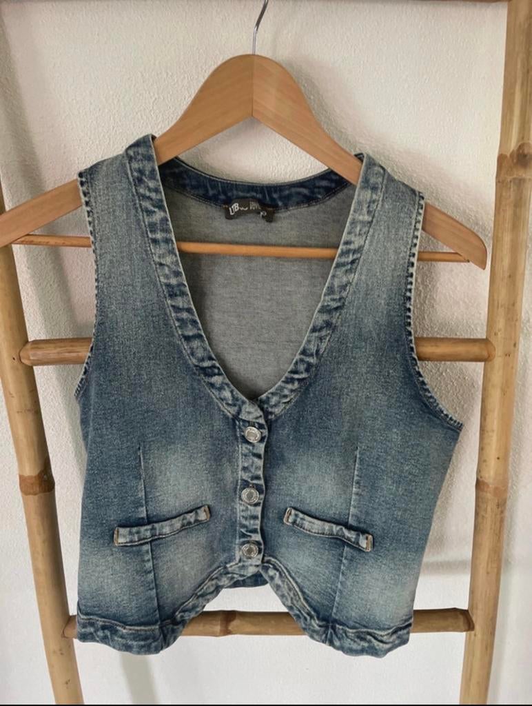 Spijker gilet maat S, Kleding | Dames, Ophalen of Verzenden, Zo goed als nieuw, Maat 36 (S), Blauw
