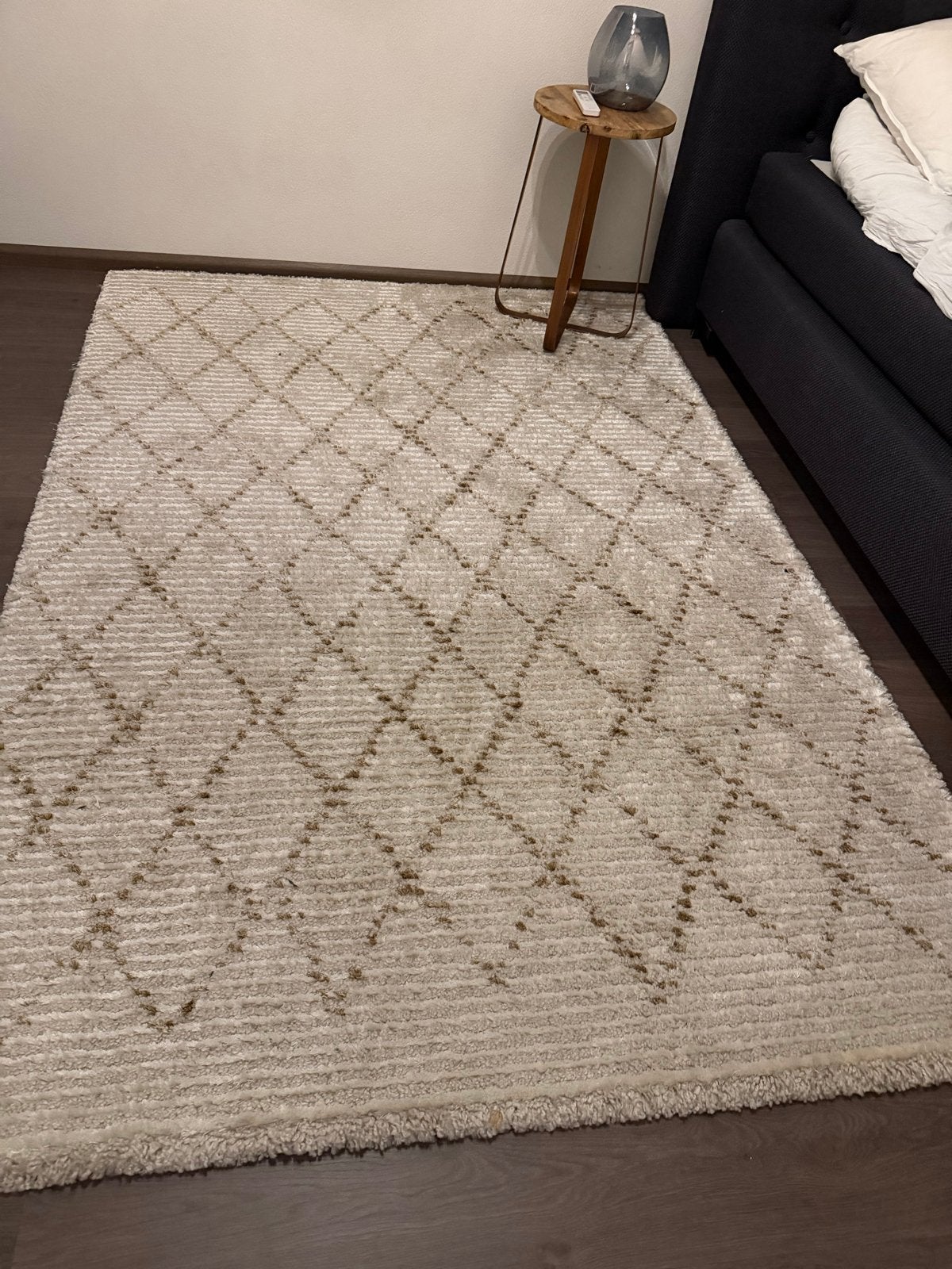 Vloerkleed Jafar 160x230 cm van dutchbone- Zo goed als nieuw, Ophalen, Beige, 150 tot 200 cm, 200 cm of meer