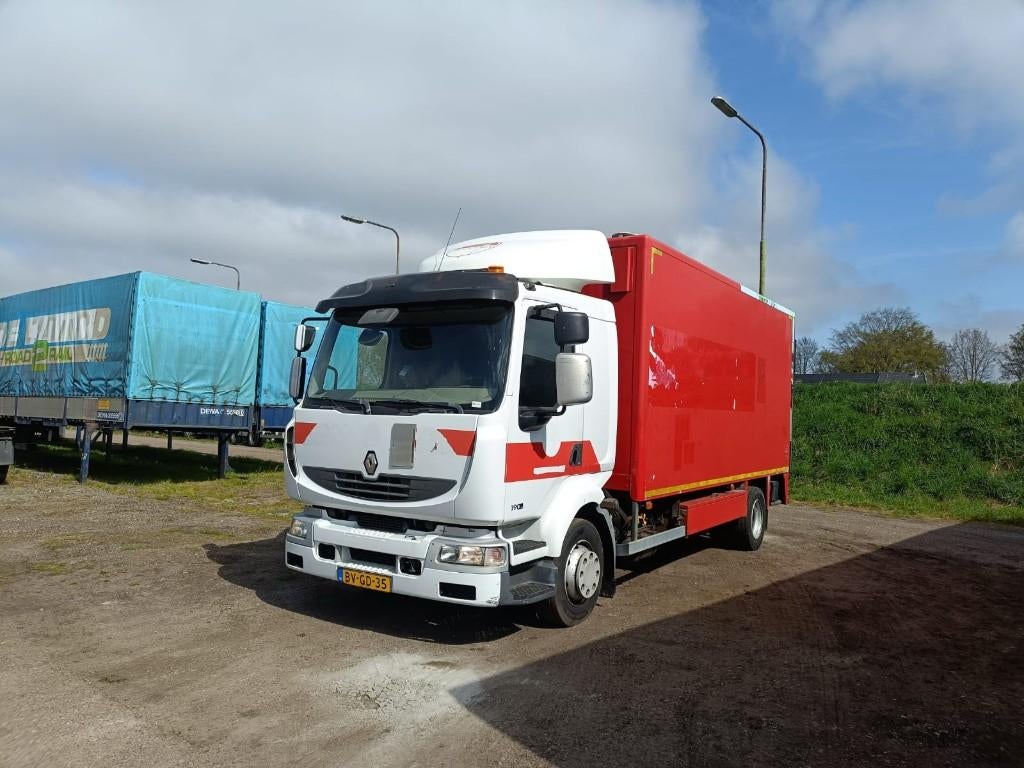 Renault MIDLUM 190DXI Euro 4 / achter sluiter/ bakwagen apk, Auto's, Vrachtwagens, 190 pk, Renault, Bedrijf, Grijs