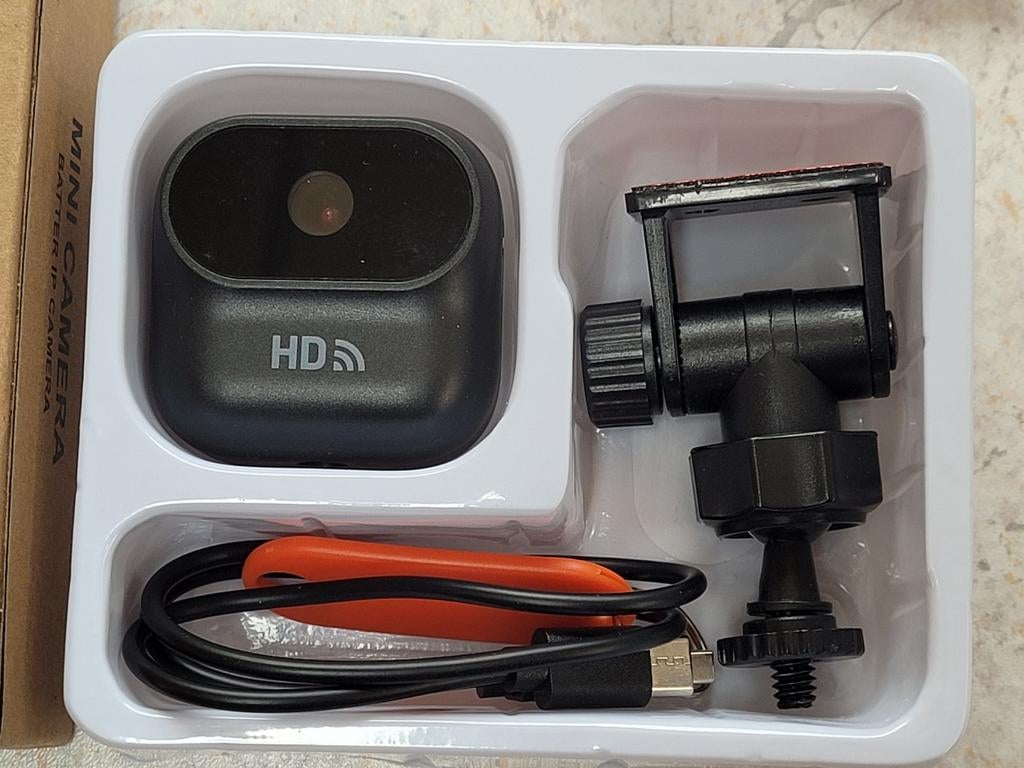Mini IP camera HD, Audio, Tv en Foto, Videobewaking, .., Binnencamera, Ophalen of Verzenden, Zo goed als nieuw