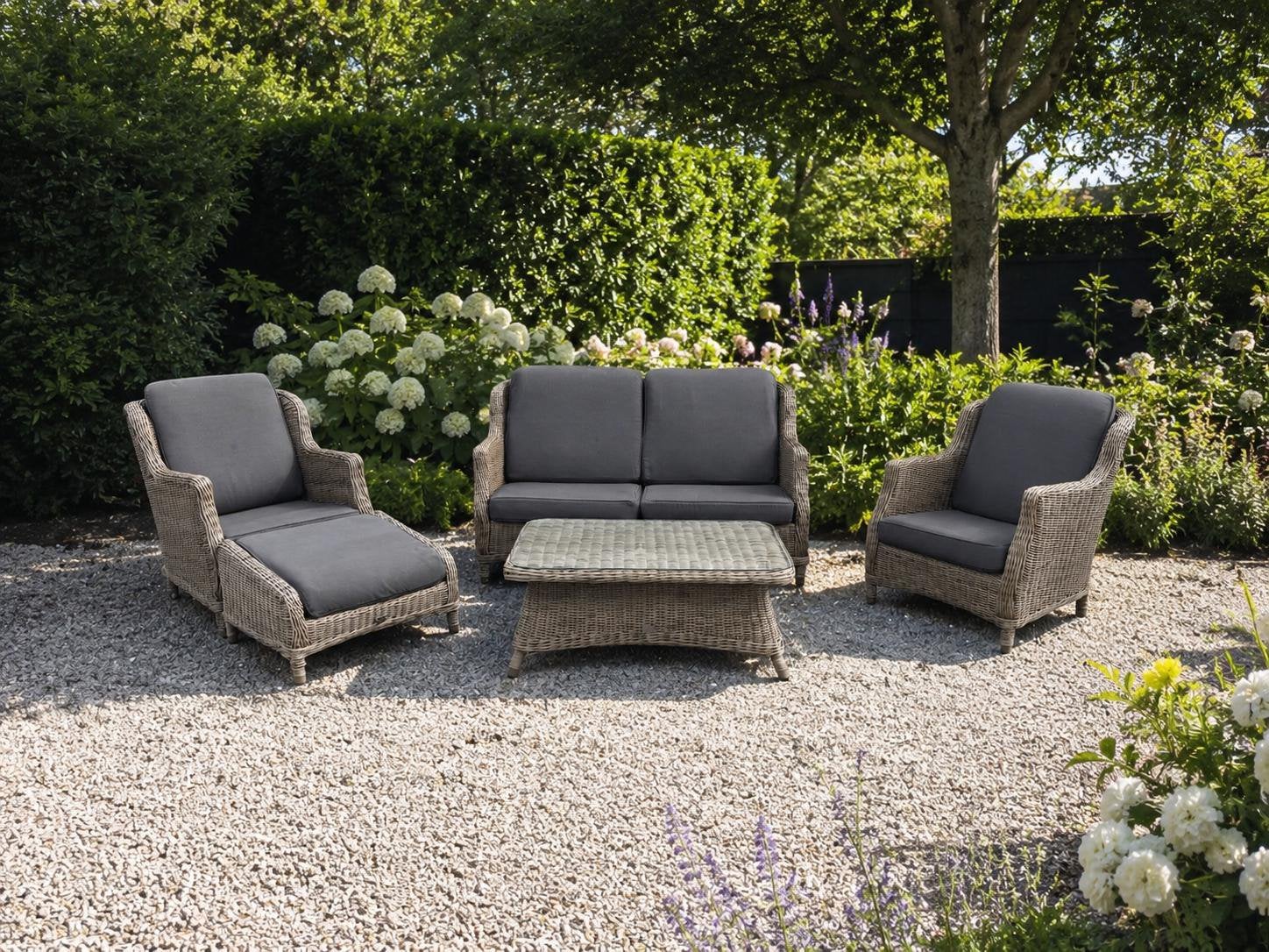 4SO 4 Seasons Outdoor Brighton Loungeset, Tuin en Terras, Ophalen, Zo goed als nieuw, Wicker, Bank