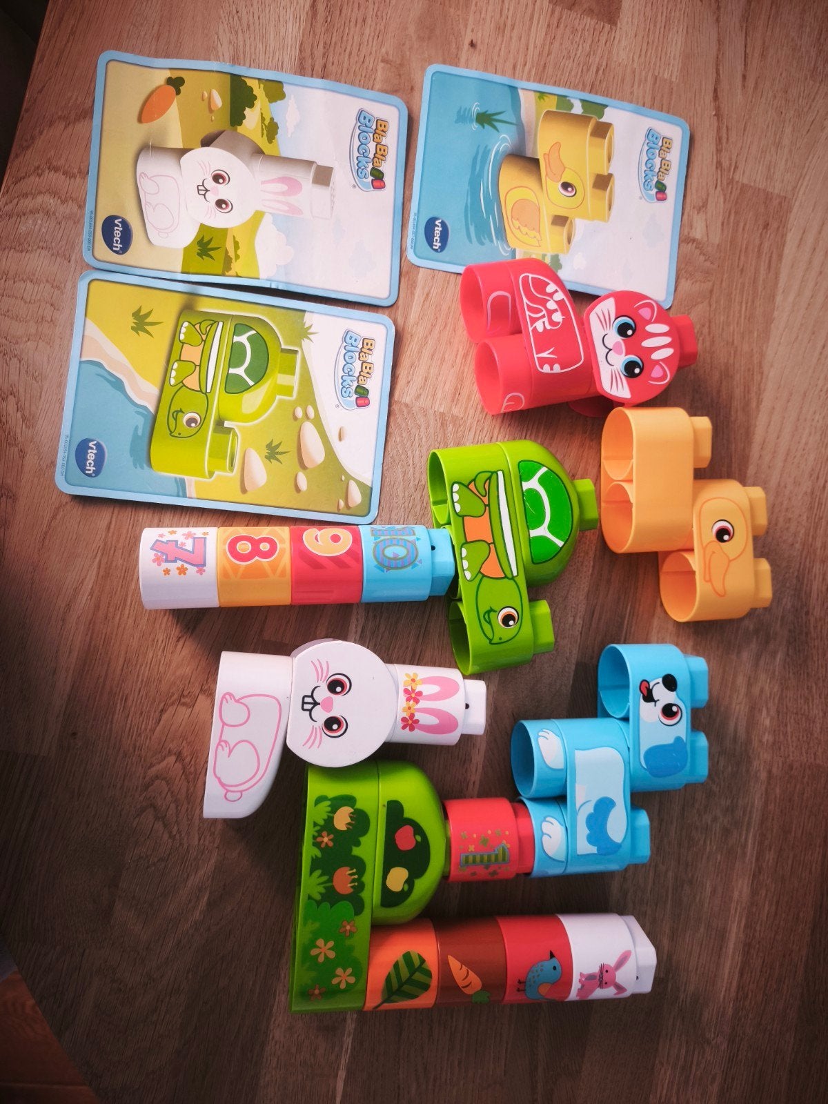 VTech Bi-Ba-Blokken Dieren en Cijfers Set, Ophalen of Verzenden, Zo goed als nieuw, Overige merken