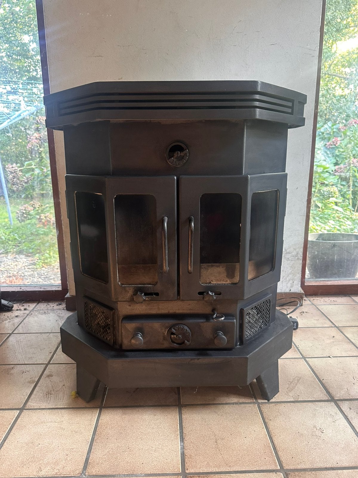 kachel 8kw, Ophalen, Gebruikt, Houtkachel, Vrijstaand