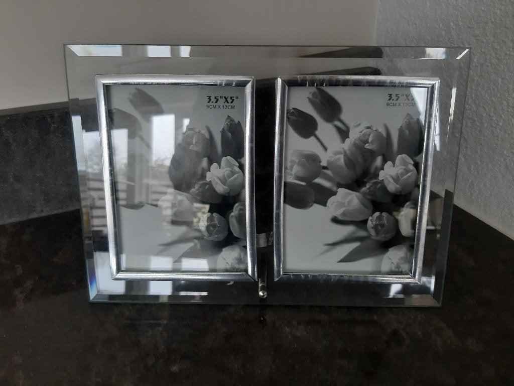 NIEUW - dubbel foto lijstje, Ophalen, Nieuw