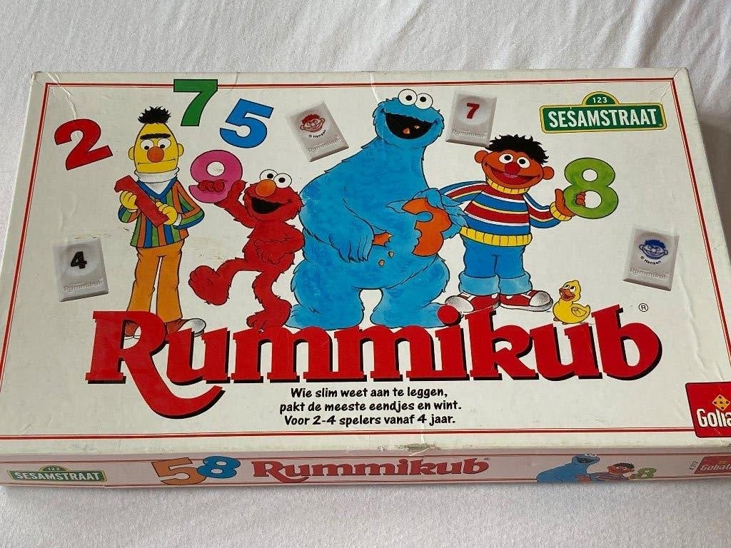 Rummikub Sesamstraat editie, Een of twee spelers, Ophalen of Verzenden, Gebruikt, Goliath