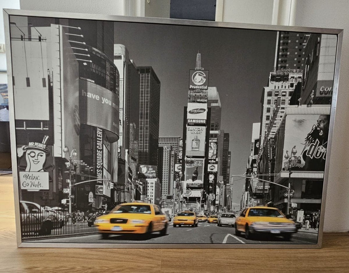 Ingelijst kunstwerk van Times Square in New York, Ophalen, Foto of Poster