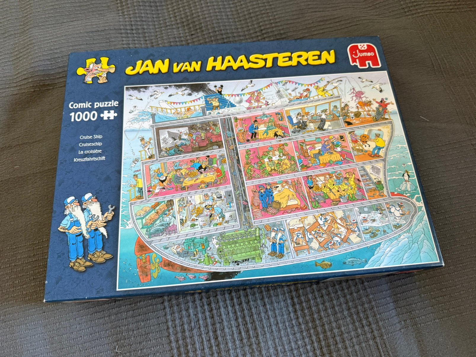 Jan van haasteren puzzel cruiseschip, Ophalen of Verzenden, 500 t/m 1500 stukjes, Zo goed als nieuw
