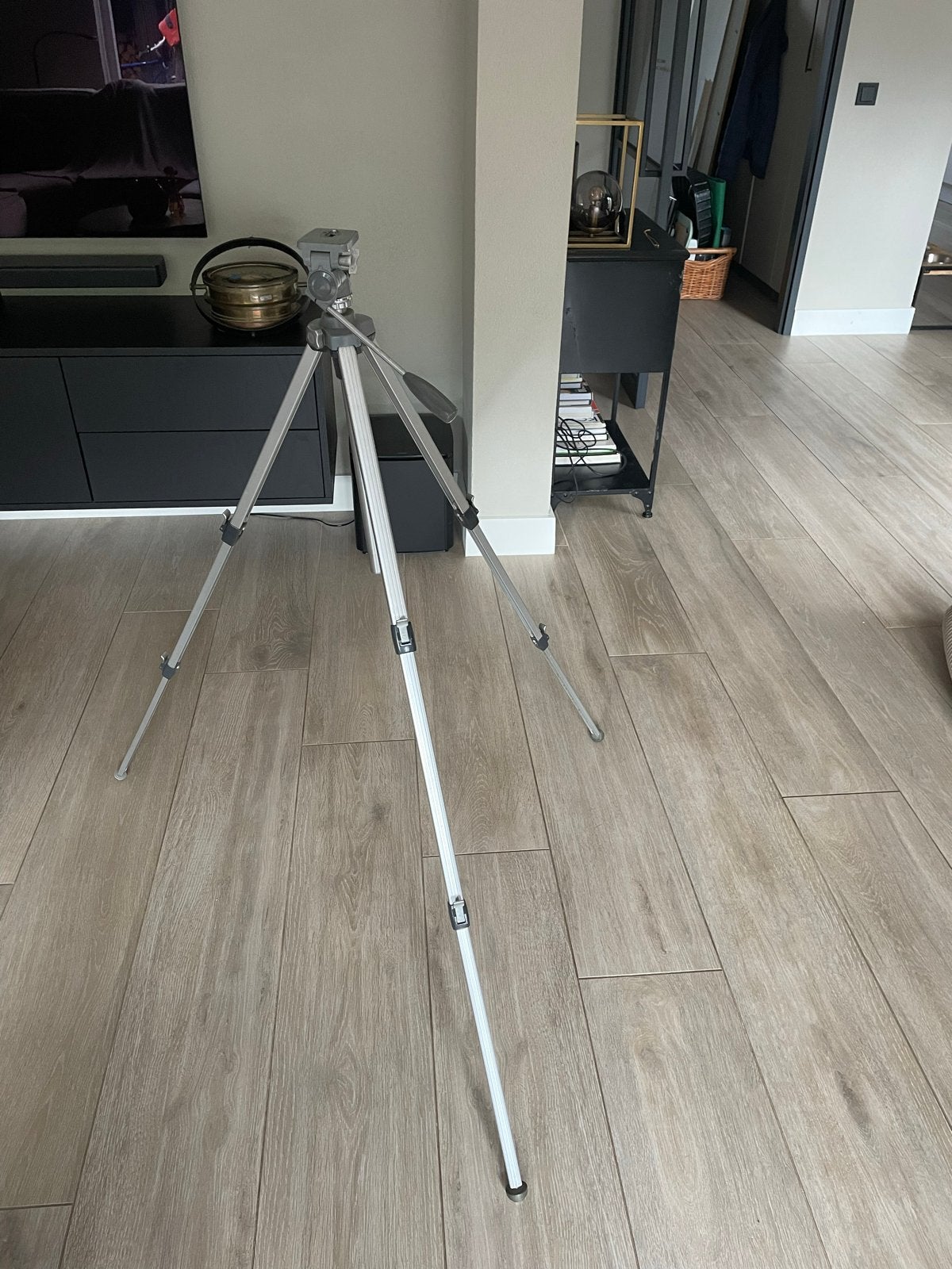 Stevig driepoot statief, Overige merken, Snelkoppelingsplaat, Zo goed als nieuw, 125 tot 150 cm