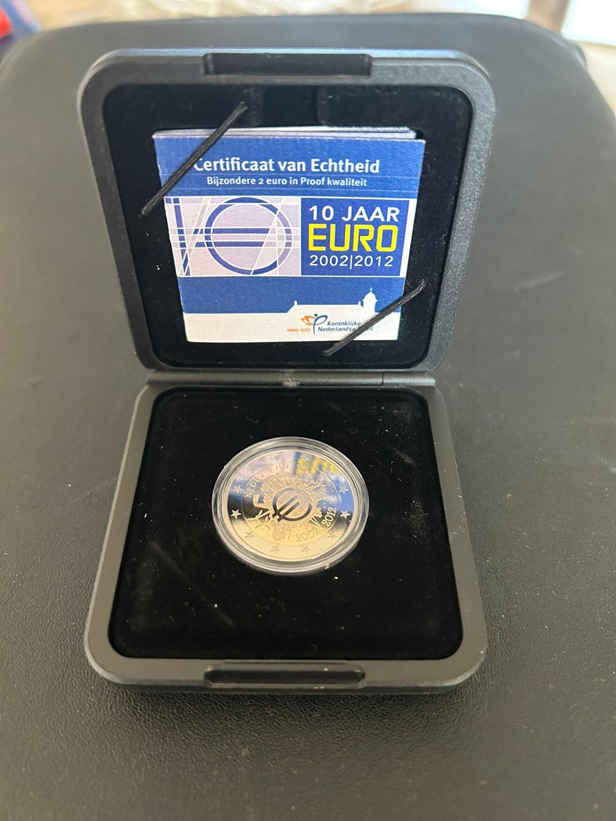 2 euro munt - 10 jaar euro - proof in cassette, Verzenden, Koningin Beatrix, Euro's