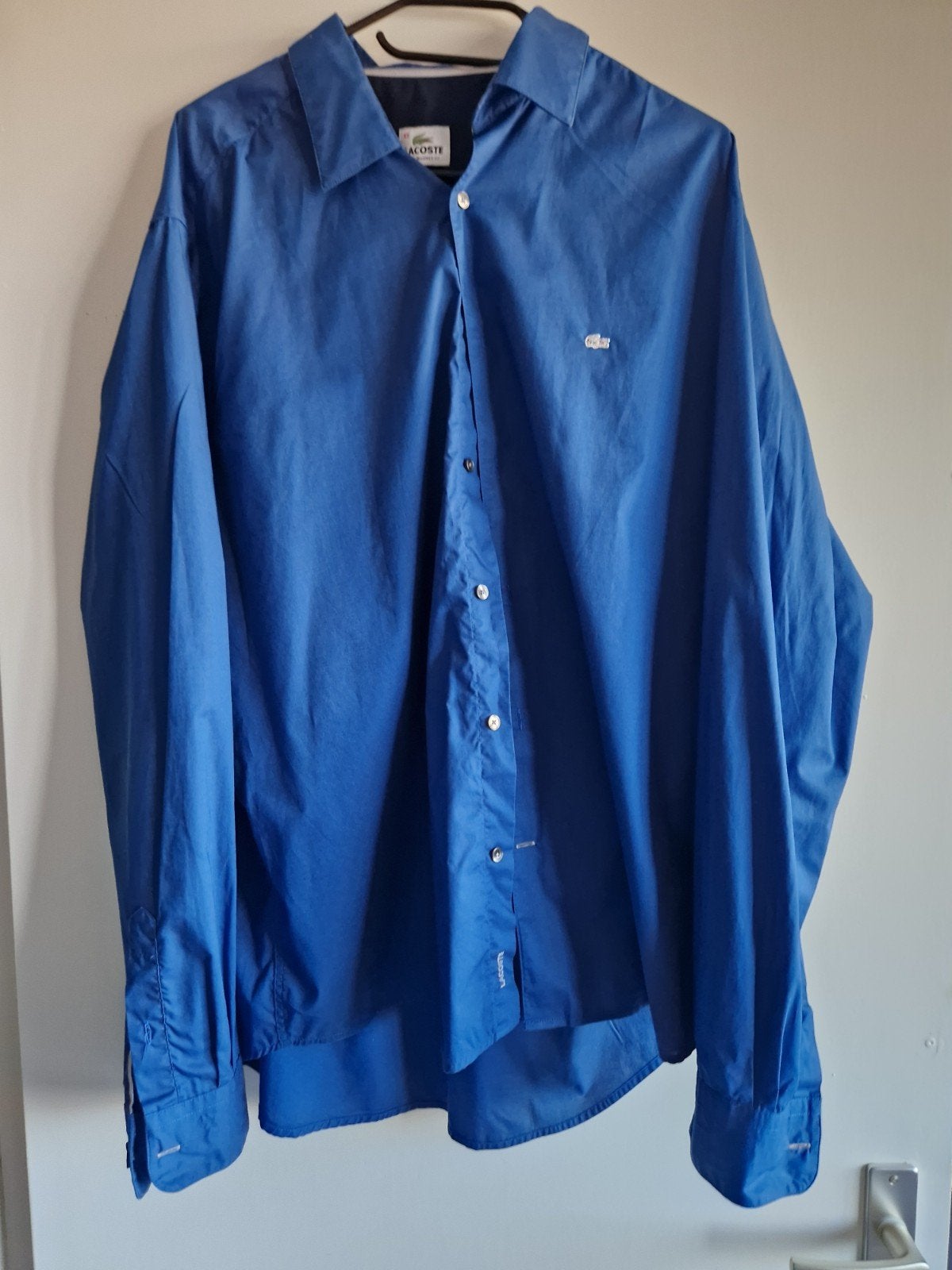 heren overhemden lacoste, Ophalen of Verzenden, Zo goed als nieuw, Halswijdte 43/44 (XL)