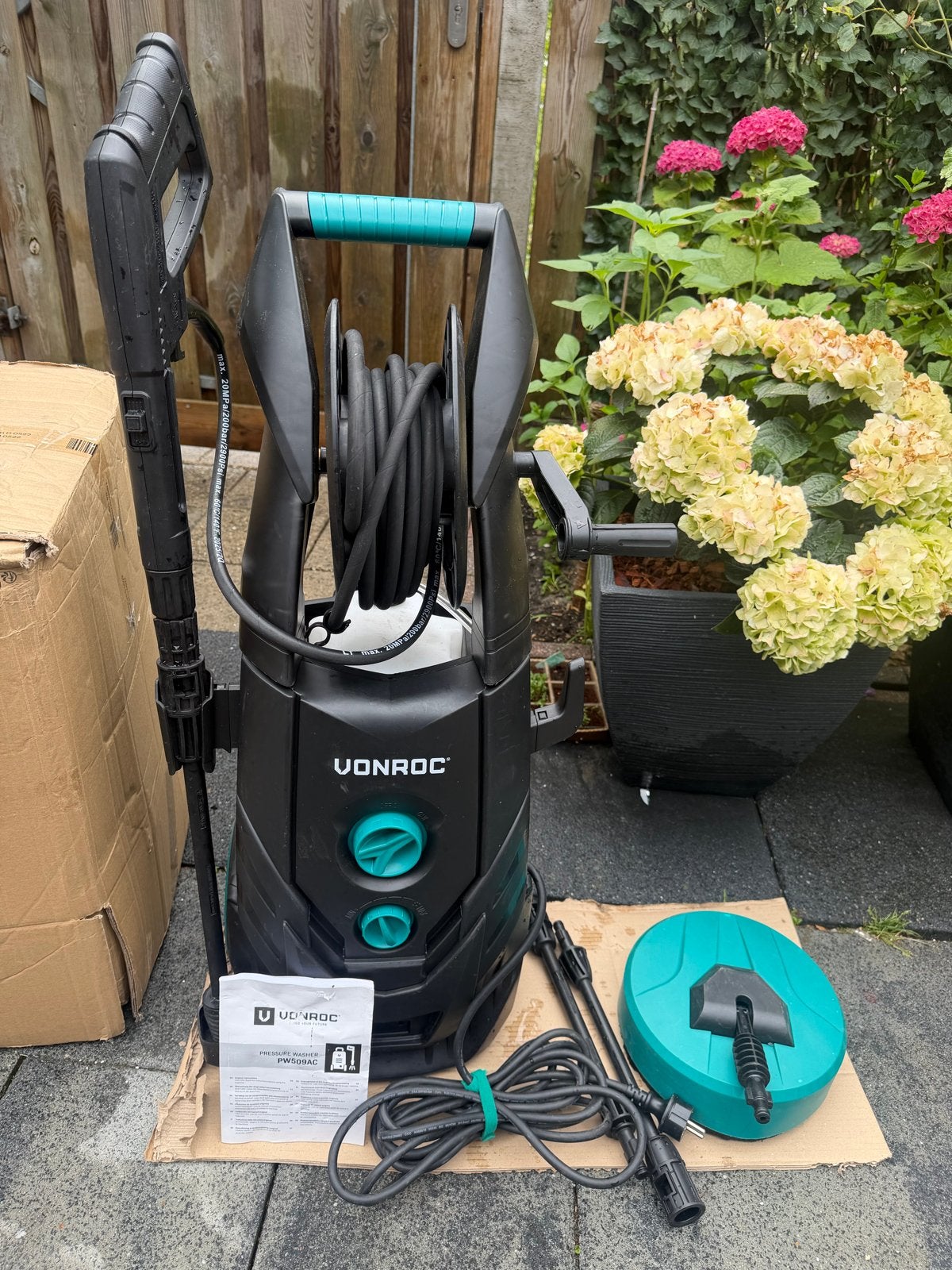 Defecte VONROC hogedrukreiniger - Voor onderdelen/reparatie, Tuin en Terras, Hogedrukreinigers, Ophalen, Gebruikt, Elektrisch