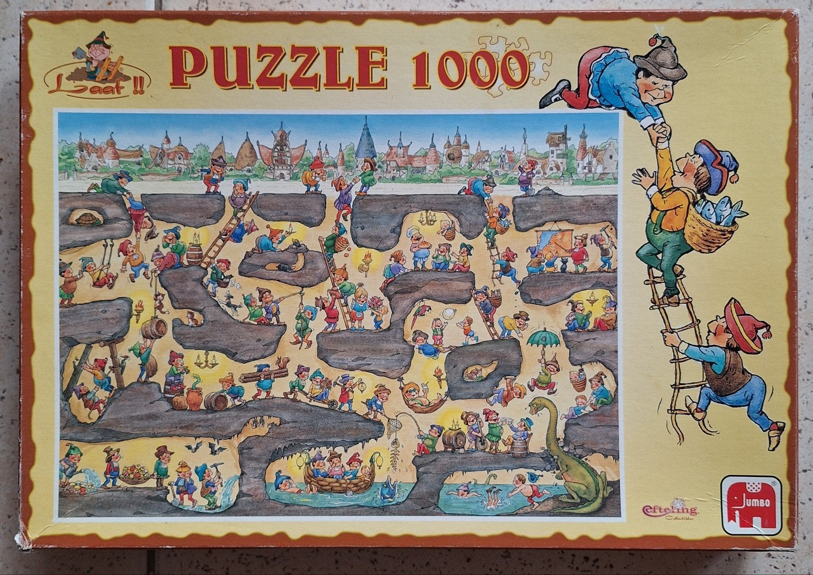Efteling Laaf Puzzel 1000 stukjes Jumbo, Ophalen of Verzenden, Meer dan 50 stukjes, Gebruikt, 6 jaar of ouder