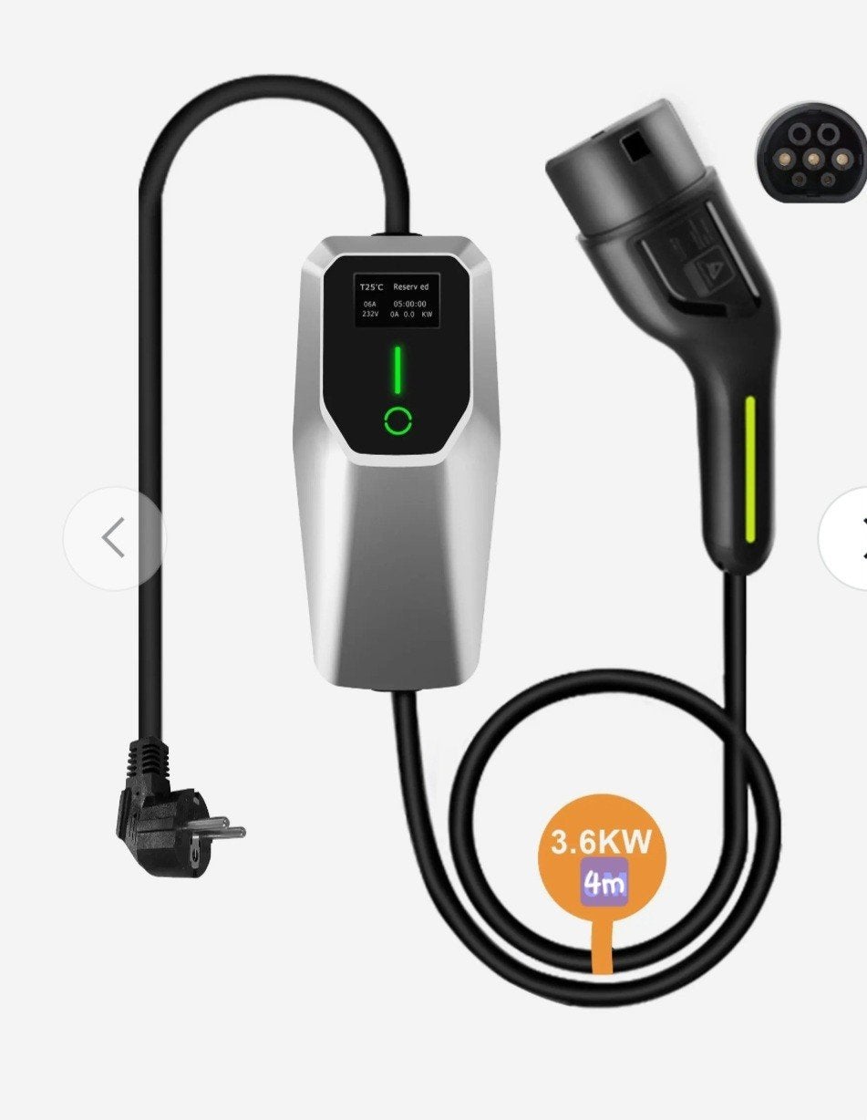 EVSE Smart Schuko Mobiele Thuislader 1-Fase 16A 3,7KW, Auto diversen, Laadpalen, Ophalen of Verzenden, Zo goed als nieuw, Laadkabel