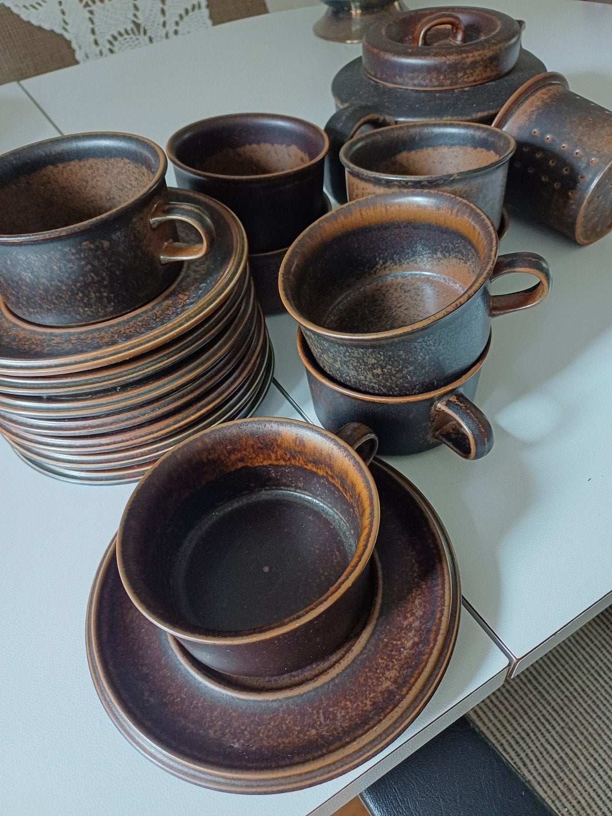 theeservies Arabia Ruska 8 personen, Ophalen, Arabia, Vintage, Zo goed als nieuw