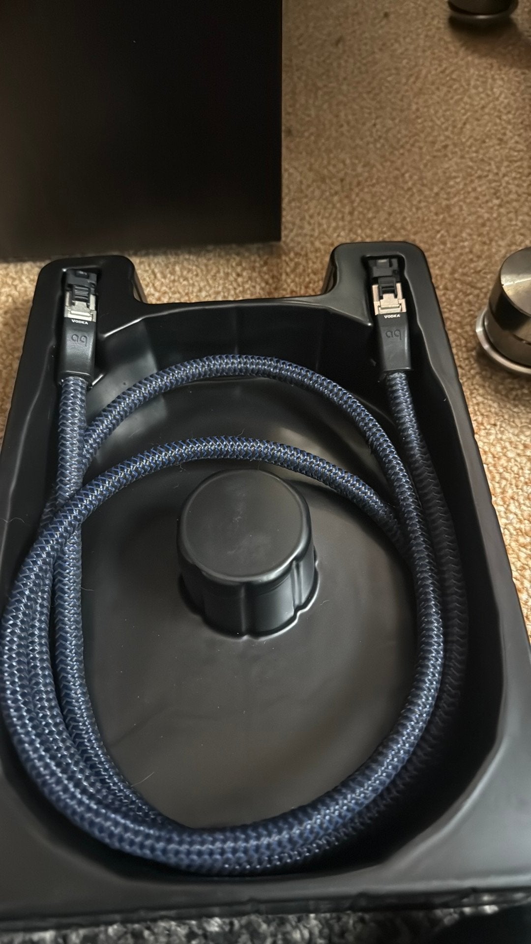 Audioquest Vodka kabel ethernet 1.5 meter Vodka internet, Ophalen of Verzenden, Zo goed als nieuw, Minder dan 2 meter, Overige kabels
