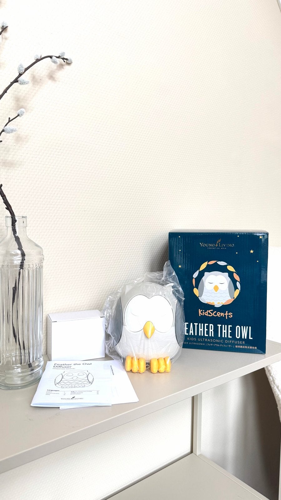 Young Living diffuser uiltje - Feather the Owl Kids, Nieuw, Kunststof, Ophalen of Verzenden, Modern