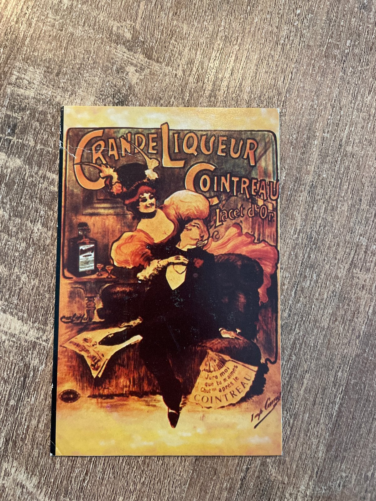 Vintage Cointreau reclame ansichtkaart (1978), Ophalen of Verzenden, 1960 tot 1980, Gelopen