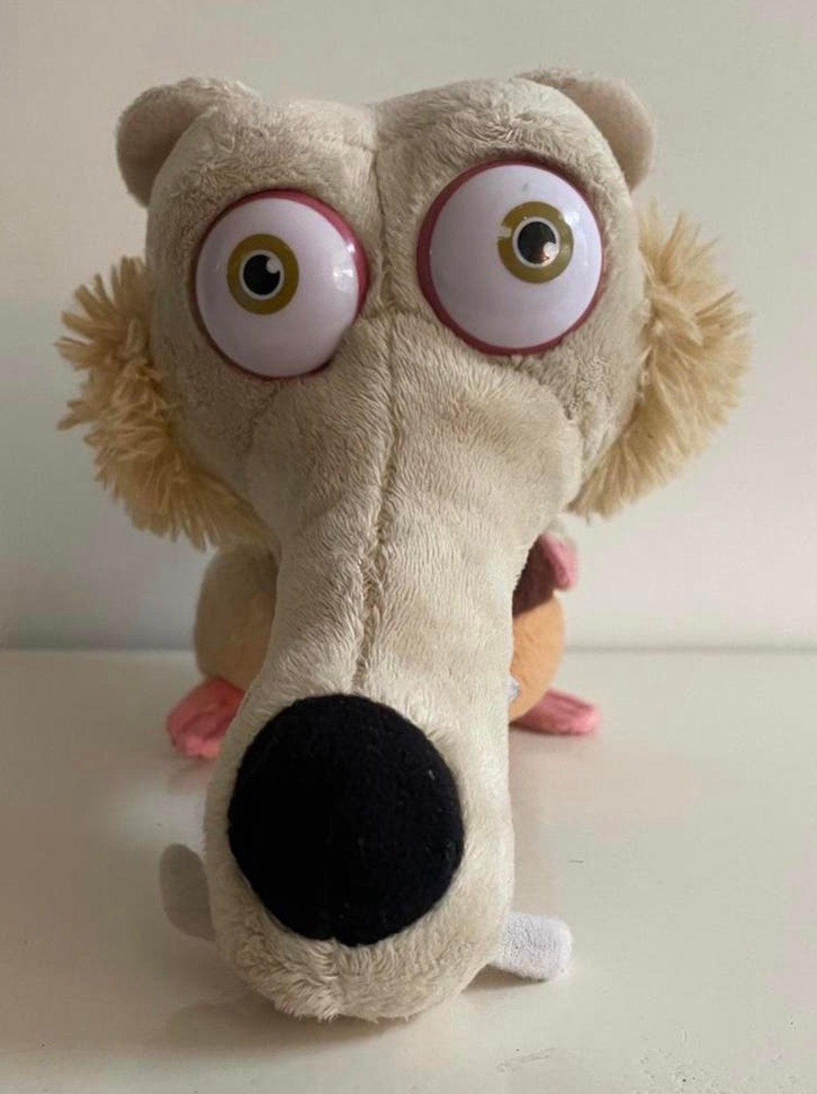 Ice Age Scrat Knuffel Eekhoorn Big Headz 30x20 cm, Gebruikt, Overige merken, Overige karakters, Overige typen
