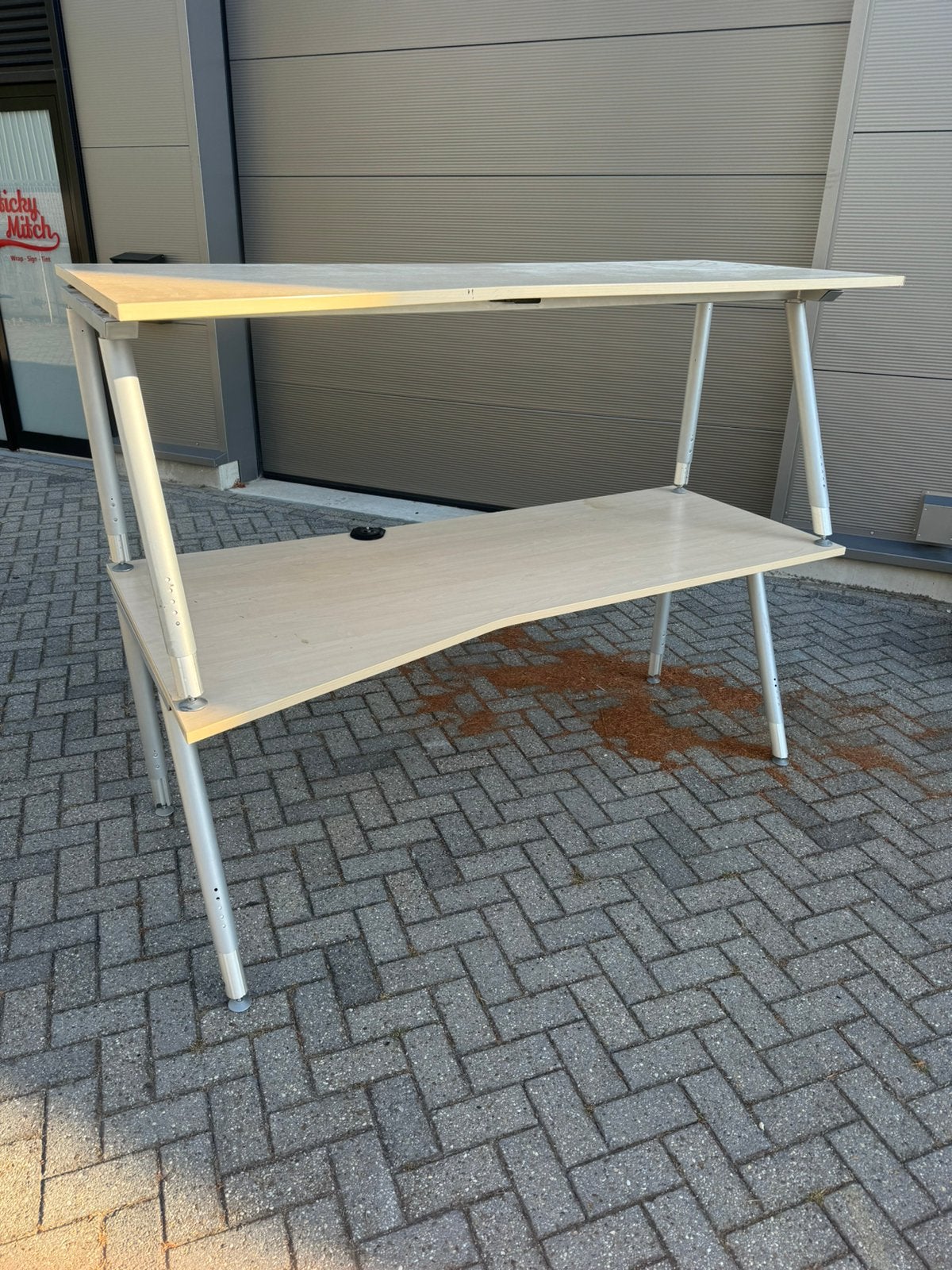 2 x bureau (200 x 80 x 80 cm), Huis en Inrichting, Ophalen, Gebruikt, Computerbureau