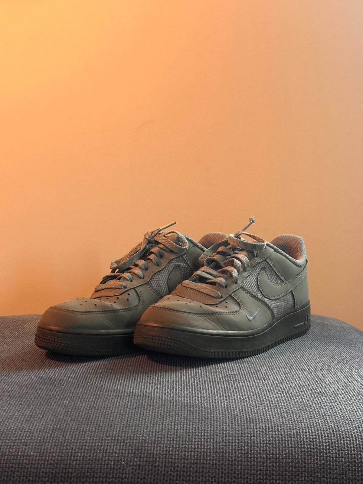 Gebruikte Nike Air Force 1 Grijs Maat 41, Ophalen of Verzenden, Gedragen, Overige kleuren, Sneakers of Gympen